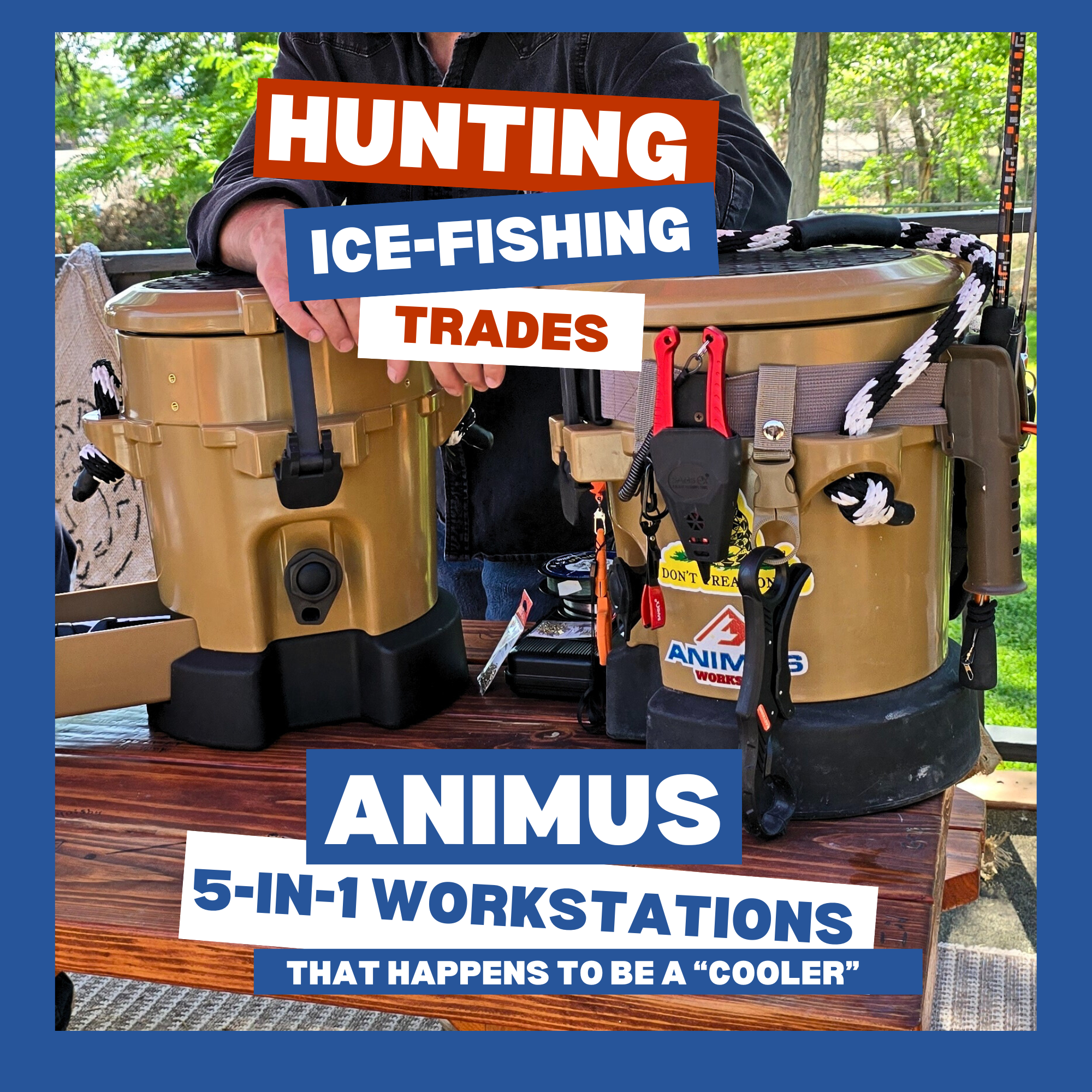 cooler with fishing rod holders Camo Cart & Wheels proof and airtight drybox to keep moisture away from your valuable electronics Louisiana Sportsman