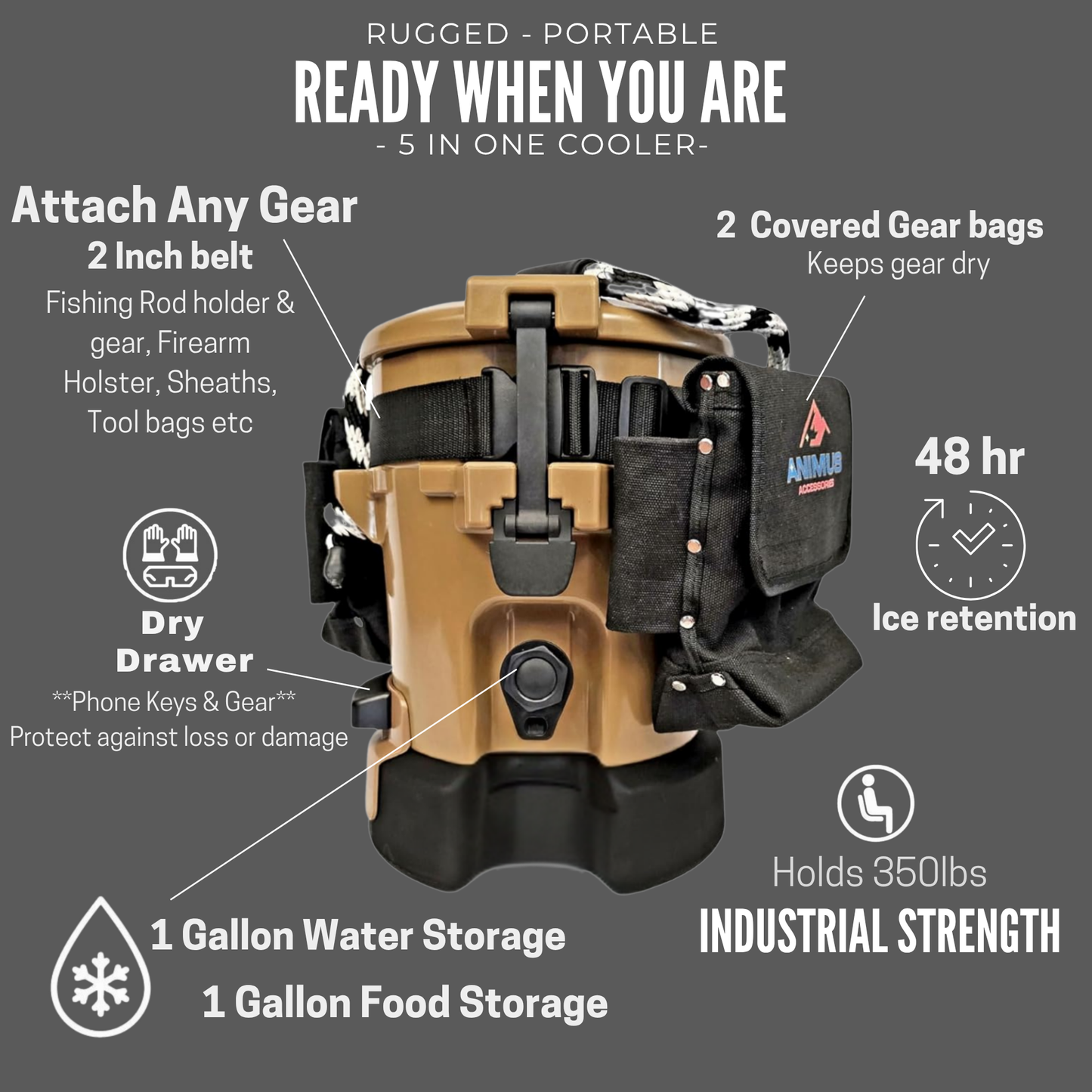 Animus Work, Fishing, Hunting & Recreation coolers